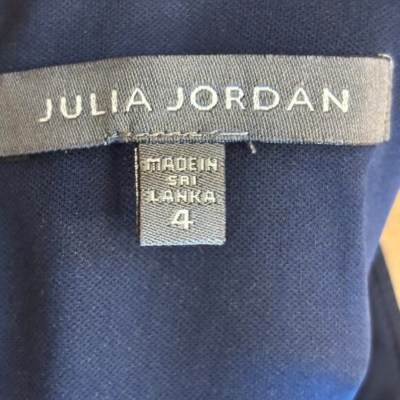 Julia Jordan NWT Blue Multi Mock Neck Three Tier Maxi Dress-Size 4 - Picture 8 of 10